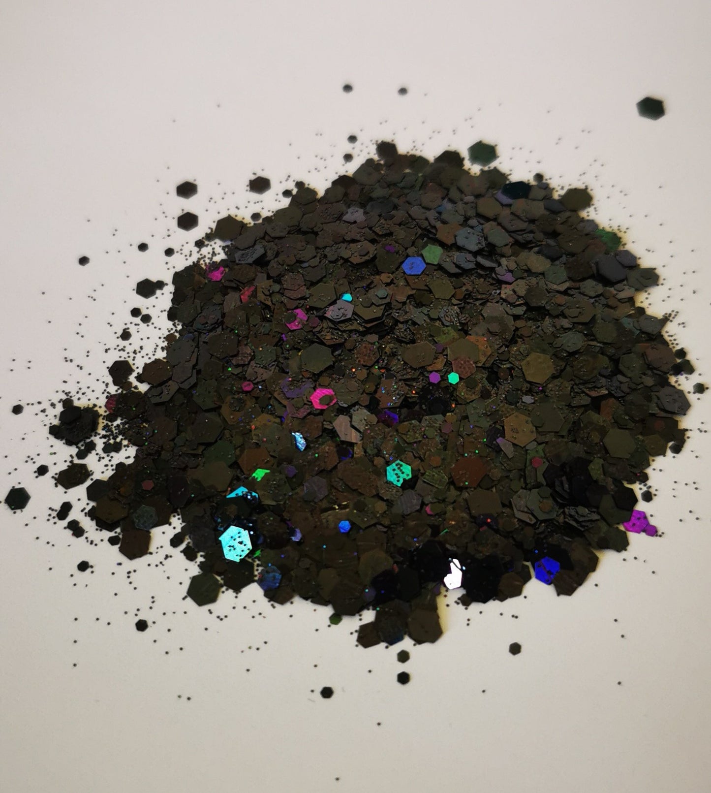 Named glitter resin keychain