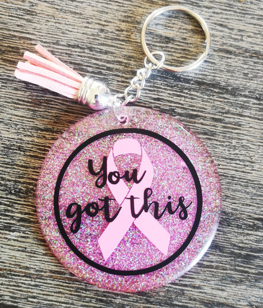Breast Cancer awareness Keychain